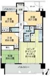 サーパス浜ノ町ツインタワーの間取り画像