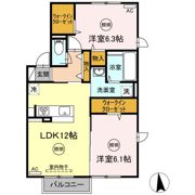 リリックガーデン B棟の間取り画像