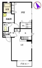 サンリッチ D棟 ＊＊の間取り画像