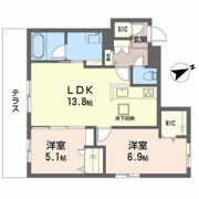 Adonis長束の間取り画像