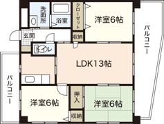 エラーヴル楽々園の間取り画像