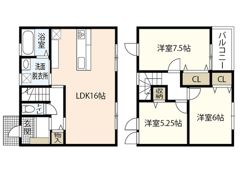 RA.CO’NTOみそら D棟 1の間取り画像