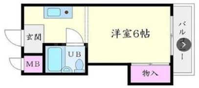 メゾンソレイユの間取り画像