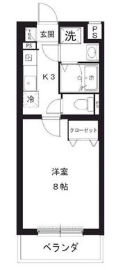 ハーヴェストⅠの間取り画像