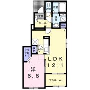 アンソレイエ Ⅰの間取り画像