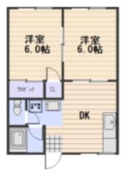 パークサイドハイツB棟の間取り画像