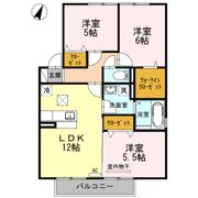 ネクサス三成 B棟の間取り画像