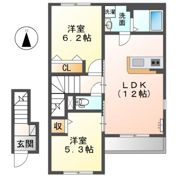 カサ デ コア Ⅰの間取り画像