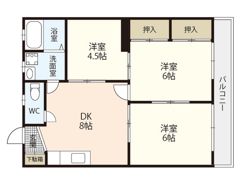 コーポタカヤマの間取り画像
