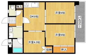 黄金ハイツの間取り画像