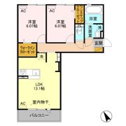 クレアシオン城北の間取り画像