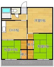 サングリーン中本町の間取り画像