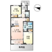 ベルスーズの間取り画像