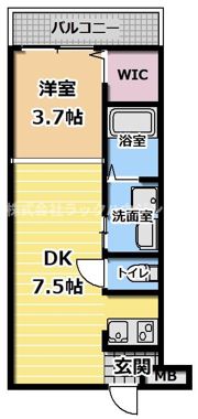 ヴィラ城北公園通りの間取り画像