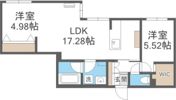 ピオネロ恵庭Ⅰ A棟の間取り画像