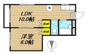 ハイツ熊木の間取り画像