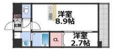 ファステート東大阪バレーナの間取り画像
