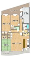 コンフォールスクエアさいたま新都心の間取り画像