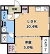 ウォグノォつきのわの間取り画像
