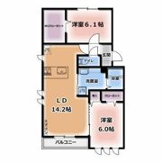メルヴェーユイイダ芝原の間取り画像