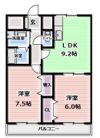 ロジュマン門真の間取り画像