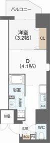 ArtizA新大阪D.C.の間取り画像