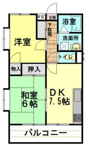 サンハイツの間取り画像