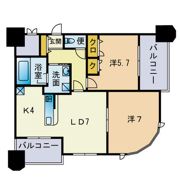 ベイサージュ箱崎の間取り画像