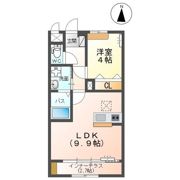 仮）土浦市下高津新築アパートの間取り画像