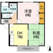 セジュール北内の間取り画像