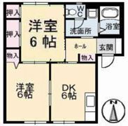 メゾン・フルール A棟の間取り画像