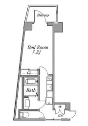NO．7ゼルコバマンションの間取り画像