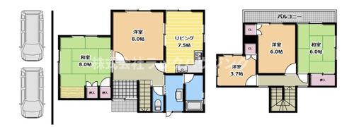 生駒貸家の間取り画像