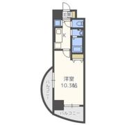 エステムコート難波Ⅱアレグリアの間取り画像