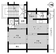 ビレッジハウス小倉南1号棟の間取り画像