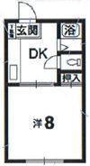 北村ハイツの間取り画像