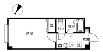 リジョイス若松の間取り画像