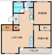 ハイツ古城の間取り画像