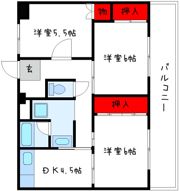 ビレッジハウス草部1号棟の間取り画像