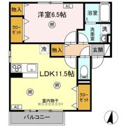 ロイヤルパークス林町 D棟の間取り画像