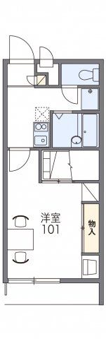 レオパレスHabitacion Hayashiの間取り画像