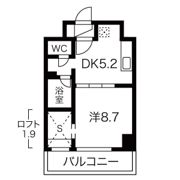 ラフルール連坊の間取り画像