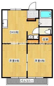 サンライフ松本B棟の間取り画像