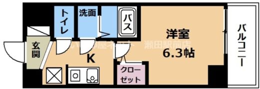 エスリードカレッジゲート南草津の間取り画像