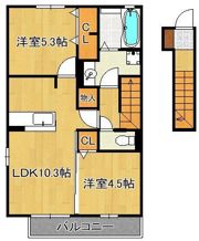 メゾン・ラフィーネ B棟の間取り画像