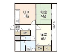コーポ103の間取り画像