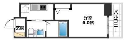 エステムプラザ神戸三宮ルクシアの間取り画像