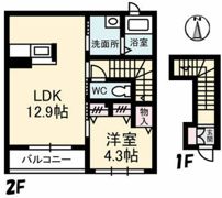 イルカーサ美の里の間取り画像