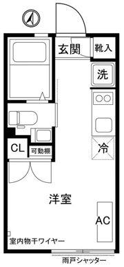 グランエッグス東中野Sの間取り画像