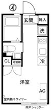 グランエッグス東中野Sの間取り画像